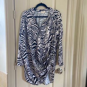 Black and white dress